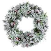 Enchanted &amp; Evergreen 61cm Regina LED Christmas Wreath