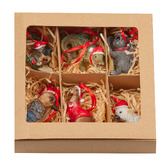 Enchanted &amp; Evergreen 6 Piece Belina Christmas Hanging Ornament Set