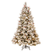 Enchanted &amp; Evergreen 274cm Carol Snowy Bedford LED Christmas Tree