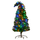 Enchanted &amp; Evergreen Santa Curved Top LED Christmas Tree