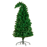 Enchanted &amp; Evergreen Santa Curved Top LED Christmas Tree