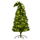 Enchanted &amp; Evergreen Santa Curved Top LED Christmas Tree