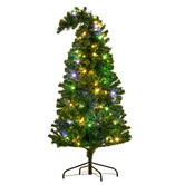 Enchanted &amp; Evergreen Santa Curved Top LED Christmas Tree