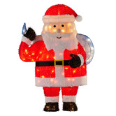 Enchanted &amp; Evergreen Noel Santa LED Christmas Decoration