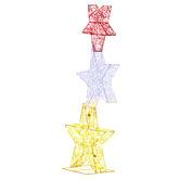 Enchanted &amp; Evergreen Kendry Triple Star LED Christmas Light Display