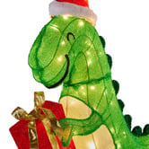 Enchanted &amp; Evergreen Paul Dinosaur Santa LED Christmas Decoration