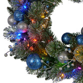 Enchanted &amp; Evergreen 61cm Blue LED Christmas Wreath