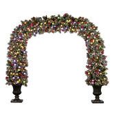 Enchanted &amp; Evergreen 244cm Snowy Bristle LED Christmas Archway