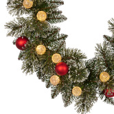 Enchanted &amp; Evergreen 274cm Snowy Bristle LED Christmas Garland