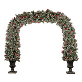 Enchanted &amp; Evergreen 244cm Snowy Bristle LED Christmas Archway