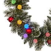 Enchanted &amp; Evergreen 274cm Snowy Bristle LED Christmas Garland