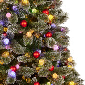 Enchanted &amp; Evergreen Snowy Bristle LED Christmas Tree
