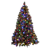 Enchanted &amp; Evergreen Snowy Bristle LED Christmas Tree