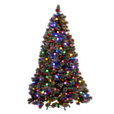 Enchanted &amp; Evergreen Snowy Bristle LED Christmas Tree