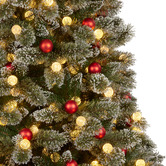 Enchanted &amp; Evergreen Snowy Bristle LED Christmas Tree