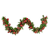 Enchanted &amp; Evergreen 185cm Cherith Berries &amp; Baubles Christmas Garland