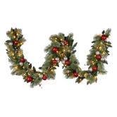 Enchanted &amp; Evergreen Rosa LED Christmas Garland