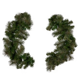 Enchanted &amp; Evergreen Salem Glitter LED Split Christmas Wreath