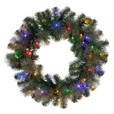 Enchanted &amp; Evergreen Salem Glitter LED Christmas Wreath