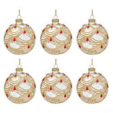 Enchanted &amp; Evergreen Swirl &amp; Jewel Glass Baubles