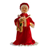 Enchanted &amp; Evergreen Serenis Motion Sensor Mrs. Claus Christmas Ornament