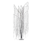 Enchanted &amp; Evergreen 180cm Silver Polarisse LED Willow Christmas Tree