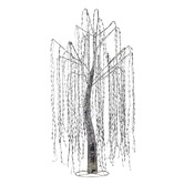 Enchanted &amp; Evergreen 120cm Silver Polarisse LED Willow Christmas Tree