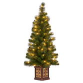 Enchanted &amp; Evergreen 122cm Gabrielis Potted LED Christmas Tree