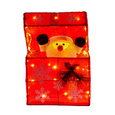 Enchanted &amp; Evergreen Laurelind Santa in a Gift Box LED Christmas Ornament