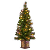 Enchanted &amp; Evergreen 122cm Gabrielis Potted LED Christmas Tree