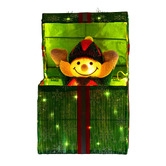 Enchanted &amp; Evergreen Firenza Elf in a Gift LED Christmas Ornament