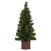 Enchanted &amp; Evergreen 122cm Gabrielis Potted LED Christmas Tree