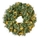 Enchanted &amp; Evergreen 61cm Basit LED Christmas Wreath