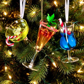 Enchanted &amp; Evergreen 3 Piece Caelan Cocktail Hanging Ornament Set