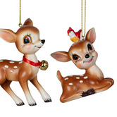 Enchanted &amp; Evergreen 3 Piece Serene Reindeer Hanging Ornament Set