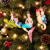 Enchanted &amp; Evergreen 3 Piece Ariel Mermaid Hanging Ornament Set