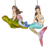 Enchanted &amp; Evergreen 3 Piece Ariel Mermaid Hanging Ornament Set