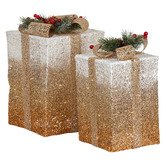 Enchanted &amp; Evergreen 2 Piece Zelda LED Gift Box Christmas Ornament