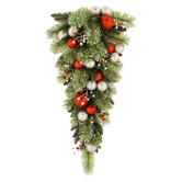 Enchanted &amp; Evergreen 90cm Jingle Bells Teardrop LED Christmas Swag