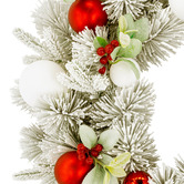 Enchanted &amp; Evergreen 76cm Snowy Elegance LED Christmas Wreath