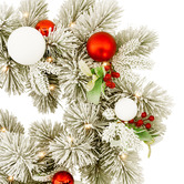 Enchanted &amp; Evergreen 274cm Snowy Elegance LED Christmas Garland