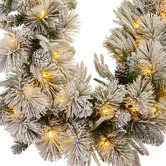 Enchanted &amp; Evergreen 274cm Alpine Snow LED Christmas Garland