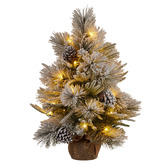 Enchanted &amp; Evergreen 61cm Alpine Snow LED Christmas Tree