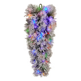 Enchanted &amp; Evergreen 90cm Alpine Snow Teardrop LED Christmas Swag