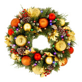 Enchanted &amp; Evergreen 61cm Fauna LED Christmas Wreath