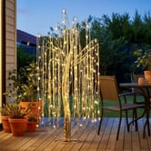 Enchanted &amp; Evergreen 120cm Silver Polarisse LED Willow Christmas Tree