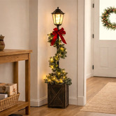 Enchanted &amp; Evergreen Aspen LED Christmas Lamp Post