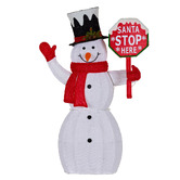 Enchanted &amp; Evergreen Frosty Snowman LED Christmas Decoration