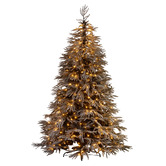 Enchanted &amp; Evergreen Selma Midnight Snow LED Christmas Tree