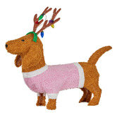 Enchanted &amp; Evergreen Sadie Dachshund Dog LED Christmas Decoration